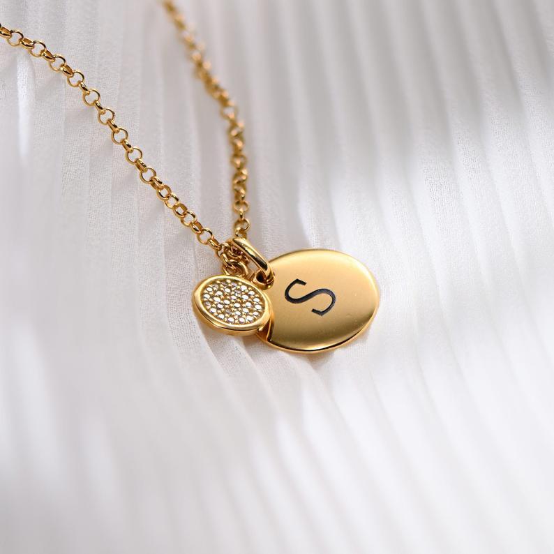 DAZZLE DISC NECKLACE