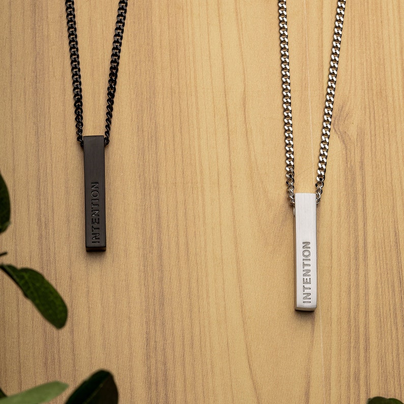 Intention نية Niyyah | Bar Necklace