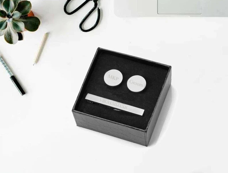 Tie Clip & Cufflinks Set