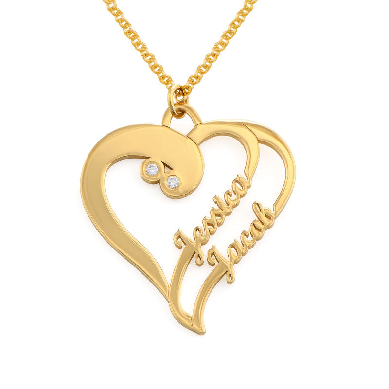 TWO HEARTS FOREVER ONE DIAMOND NECKLACE