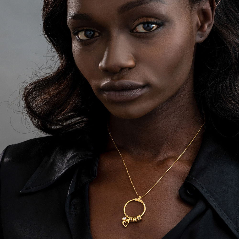 SOULFEEL EXCLUSIVE - Charming Heart Necklace with Engraved Beads