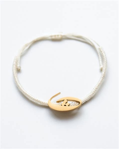 Rope Initial Bracelet